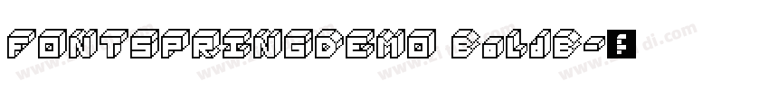 FONTSPRINGDEMO BoldB字体转换